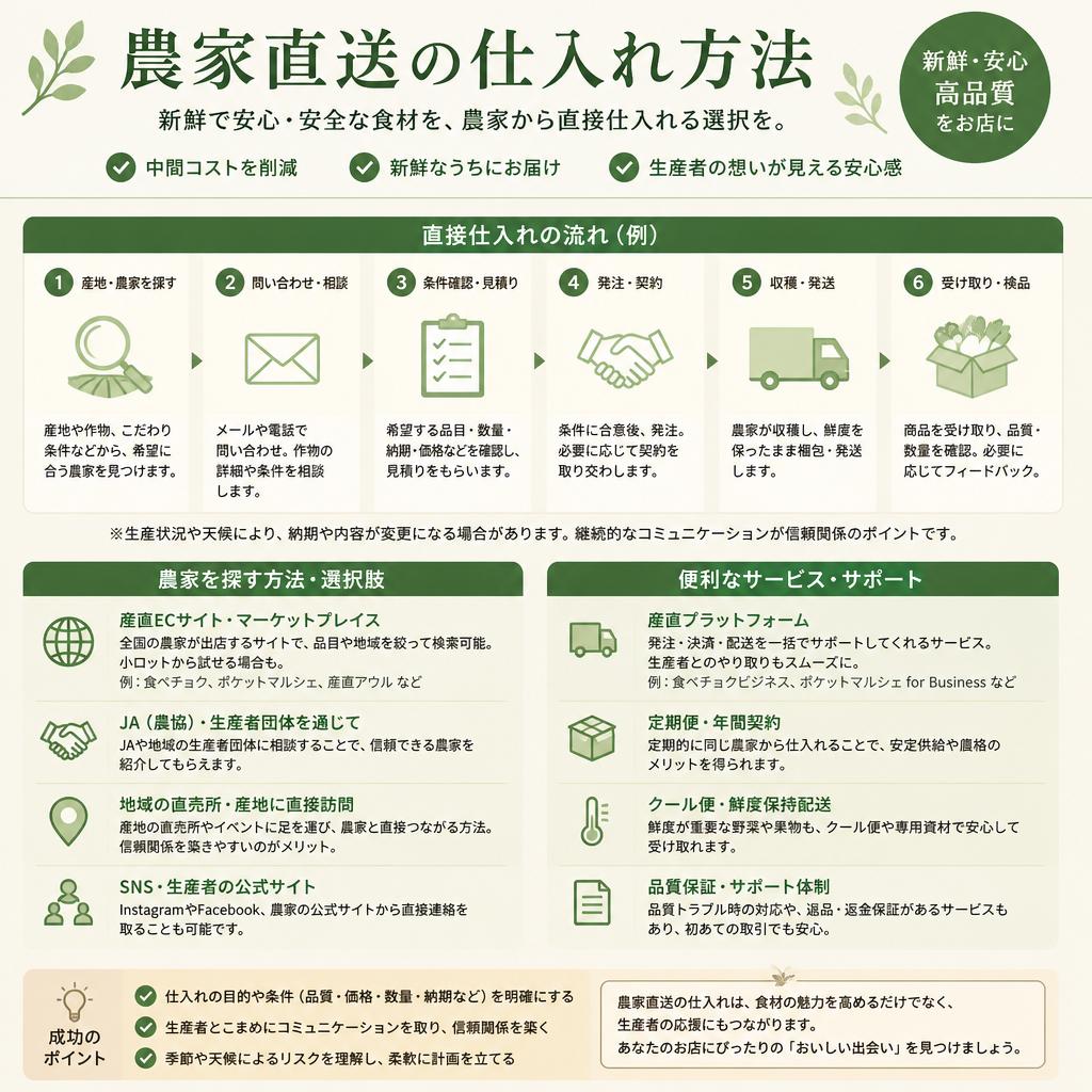 仕入れ方法の選択肢