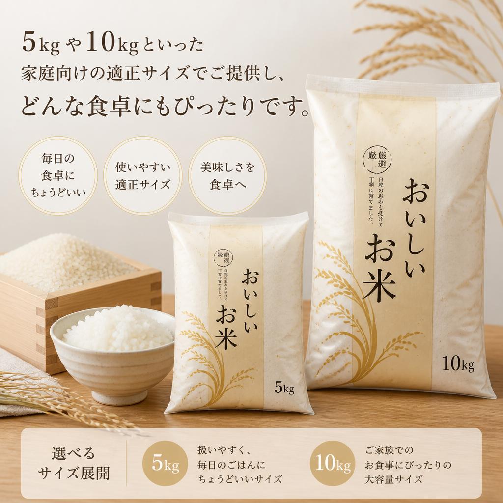 4. 使いやすい家庭用米