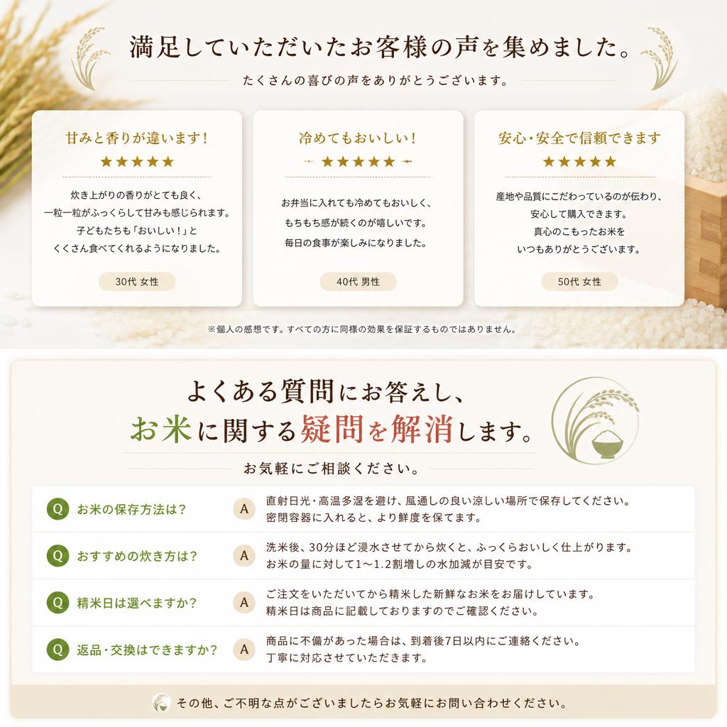 お客様の声とQ&A