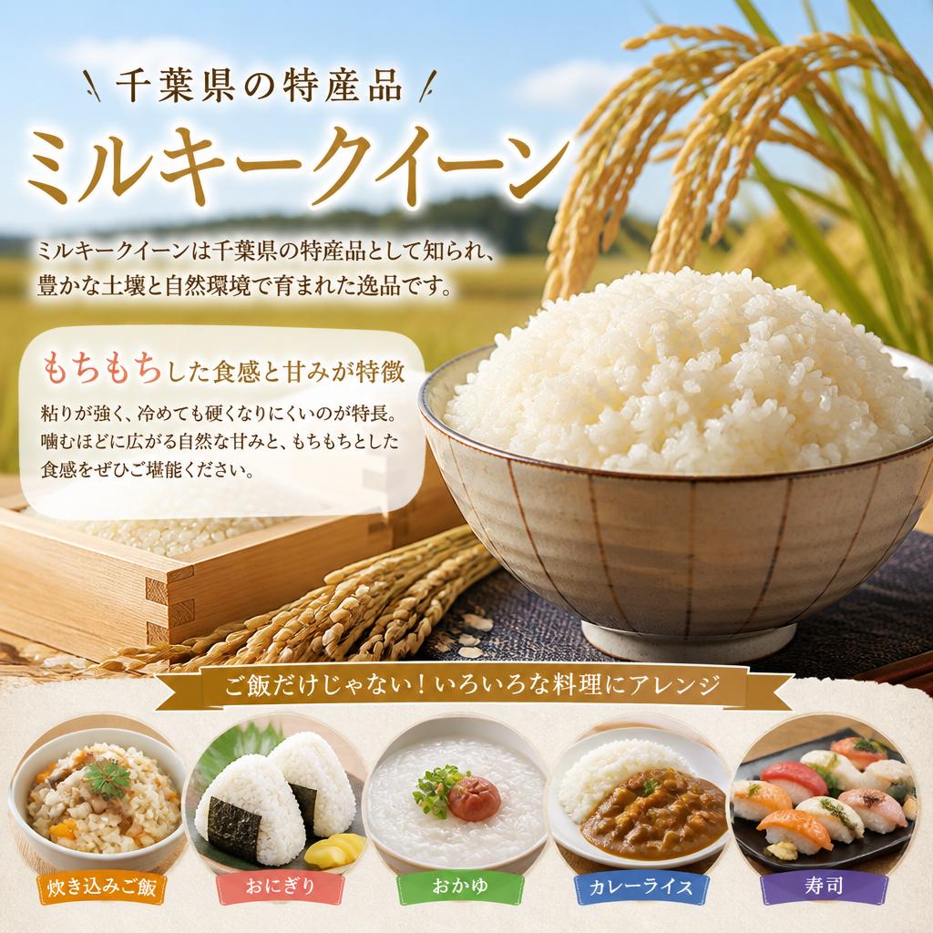 千葉県の特産品、ミルキークイーンの魅力